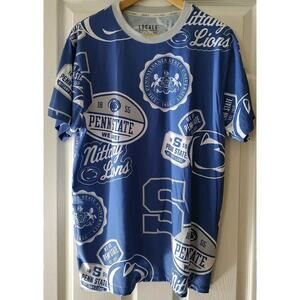 Men's Penn State T-shirt- Nittany Lions All Over Print AOP - Large NWT